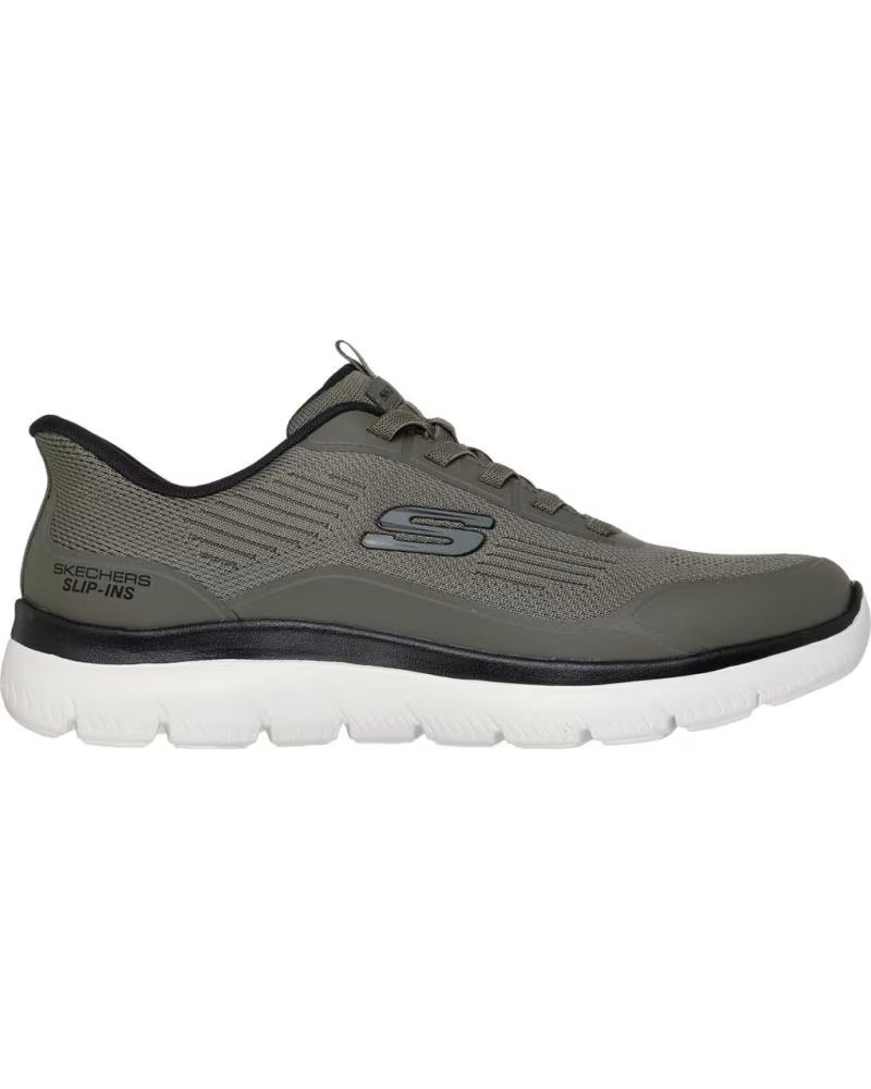 SKECHERS ZAPATILLAS DEPORTIVAS HOMBRE 233047 OLBK GRIS