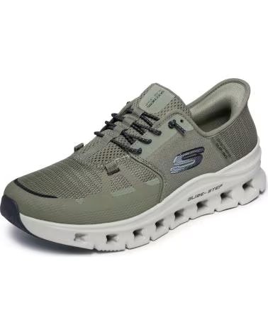 SKECHERS SLIP-INS GLIDE-STEP PRO UOMO SCARPE CASUAL KAKI