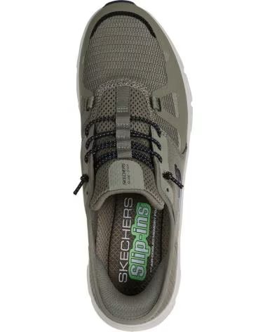 SKECHERS SLIP-INS GLIDE-STEP PRO UOMO SCARPE CASUAL KAKI