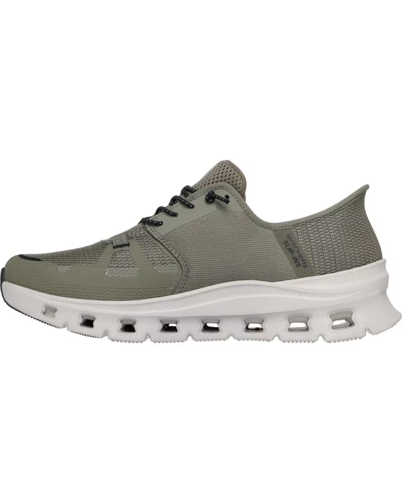 SKECHERS SLIP-INS GLIDE-STEP PRO UOMO SCARPE CASUAL KAKI