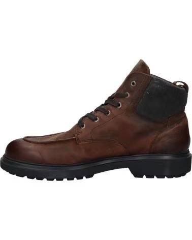 GEOX U FALORIA B ABX STIEFEL HERREN LEDER BRAUN SCHNÜRSENKEL C6009 COFFEE