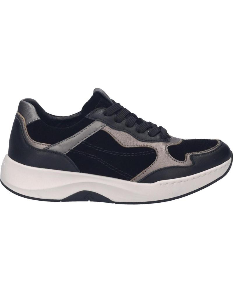 ZAPATILLAS CASUAL JOSEP SEIBEL ELLI-18 DE NUBUCK PARA MUJER NEGRO