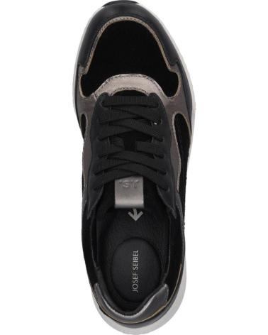 ZAPATILLAS CASUAL JOSEP SEIBEL ELLI-18 DE NUBUCK PARA MUJER NEGRO
