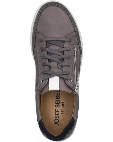 ZAPATILLAS CASUAL JOSEP SEIBEL MADDOX-07 DE NUBUCK PARA HOMBRE GRIS