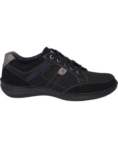 ZAPATOS JOSEP SEIBEL ANVERS-42 DE ANTE PARA HOMBRE EN NEGRO NEGRO