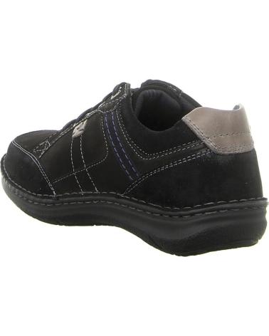 ZAPATOS JOSEP SEIBEL ANVERS-42 DE ANTE PARA HOMBRE EN NEGRO NEGRO