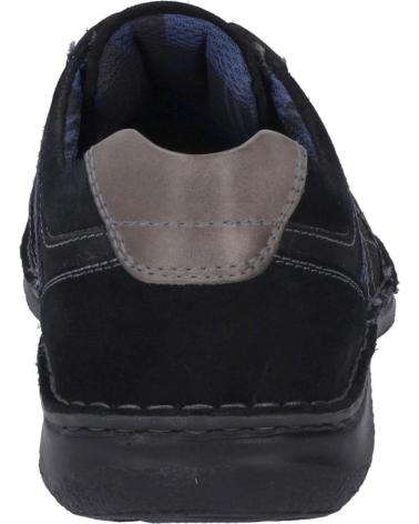 ZAPATOS JOSEP SEIBEL ANVERS-42 DE ANTE PARA HOMBRE EN NEGRO NEGRO