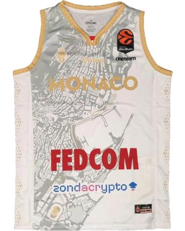SPALDING CAMISETA AS MONACO BASKET EUROLIGA BLANCA 1
