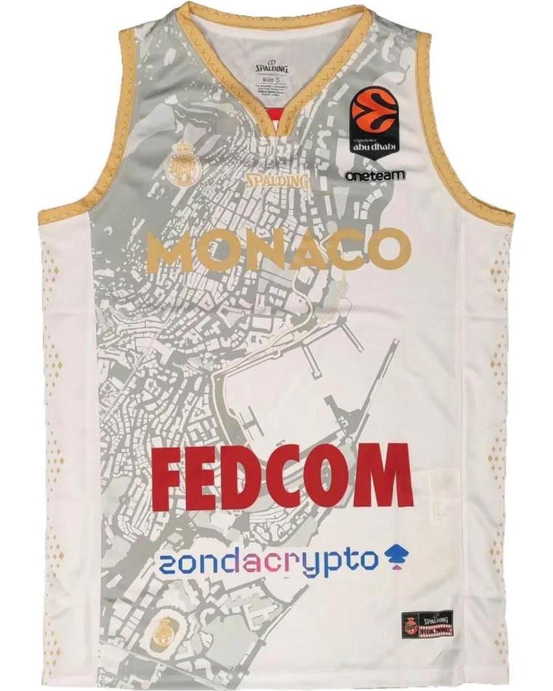SPALDING CAMISETA AS MONACO BASKET EUROLIGA BLANCA 1