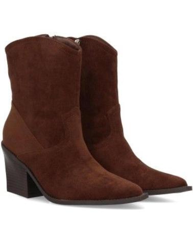 BOTINES CAMPEROS PUNTOSALAO TACÓN MEDIO MUJER CAFÉ VARIOS COLORES