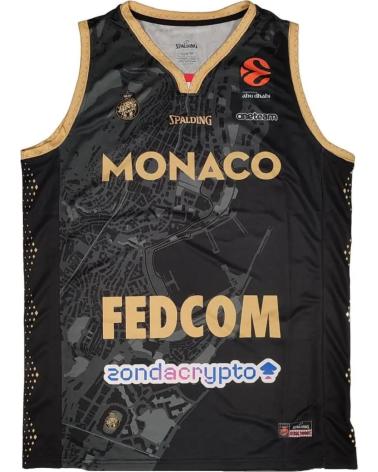 SPALDING CAMISETA AS MONACO BASKET EUROLIGA NEGRA 1