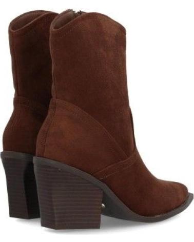 BOTINES CAMPEROS PUNTOSALAO TACÓN MEDIO MUJER CAFÉ VARIOS COLORES