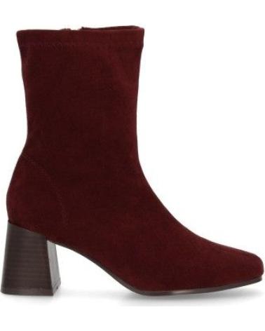 PUNTOSALAO BOTAS TACON ANCHO ELEGANTES DE MUJER COLOR BURDEOS VARIOS COLORES