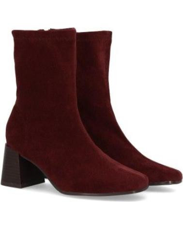 PUNTOSALAO BOTAS TACON ANCHO ELEGANTES DE MUJER COLOR BURDEOS VARIOS COLORES