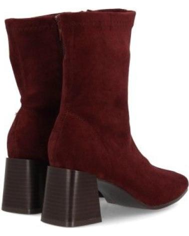 PUNTOSALAO BOTAS TACON ANCHO ELEGANTES DE MUJER COLOR BURDEOS VARIOS COLORES