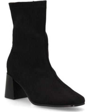 PUNTOSALAO BOTAS TACON ANCHO ELEGANTES DE MUJER COLOR NEGRO VARIOS COLORES