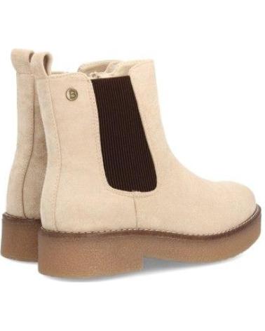 PUNTOSALAO BOTINES PLANOS ESTILO CHELSEA ELEGANTES DE MUJER COLOR BEIGE VARIOS COLORES