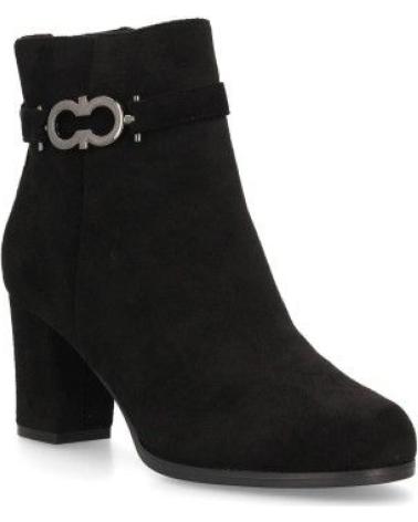 PUNTOSALAO BOTINES ELEGANTES TACON ANCHO DE MUJER COLOR NEGRO VARIOS COLORES