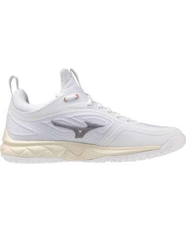 MIZUNO WAVE LUMINOUS 3 ZAPATILLAS BALONMANO VOLEY MUJER BLANCO-CREMA