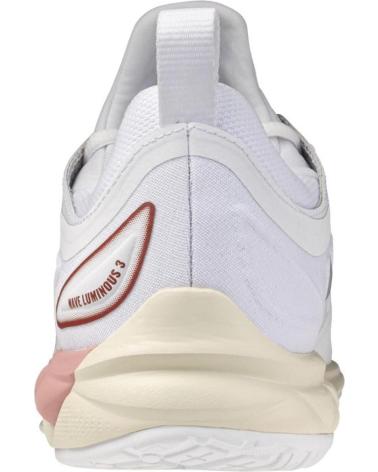 MIZUNO WAVE LUMINOUS 3 ZAPATILLAS BALONMANO VOLEY MUJER BLANCO-CREMA