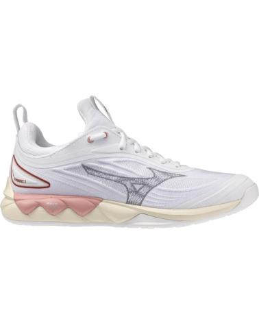 MIZUNO WAVE LUMINOUS 3 ZAPATILLAS BALONMANO VOLEY MUJER BLANCO-CREMA