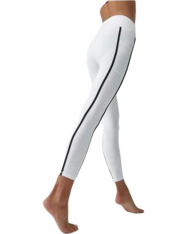 BORN LIVING YOGA LEGGINGS CON RAYA LATERAL PARA MUJER BLANCO