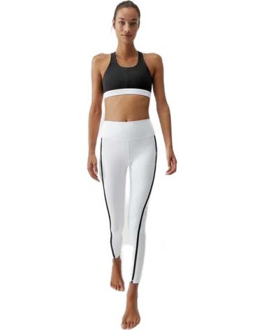 BORN LIVING YOGA LEGGINGS CON RAYA LATERAL PARA MUJER BLANCO