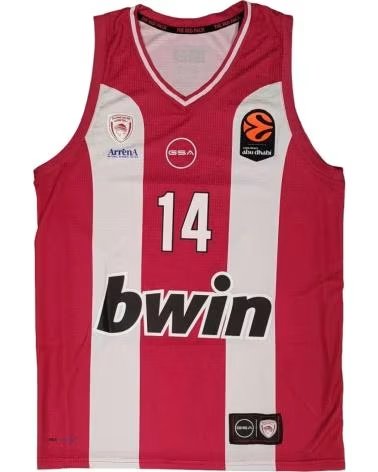GSA EVAN FOURNIER OLYMPIACOS EUROLEAGUE 2026 HOME JERSEY 1
