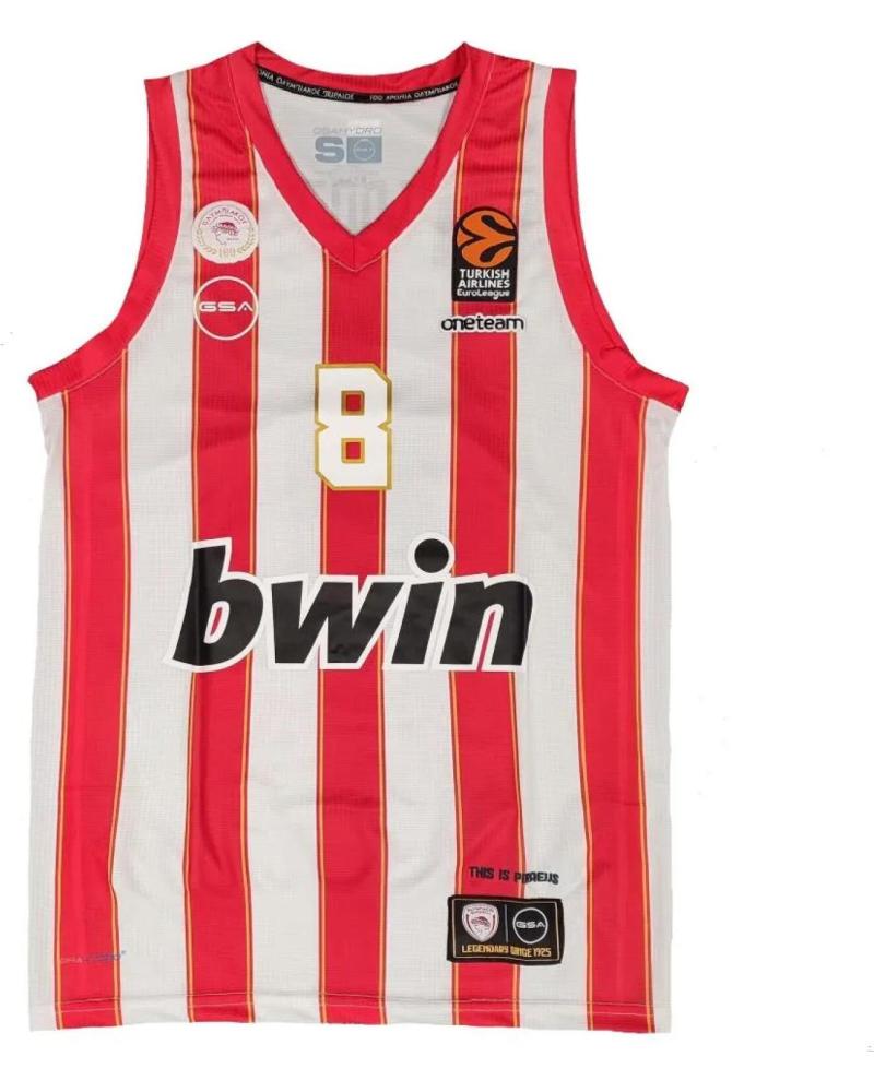 CAMISETA GSA TYLER DORSEY OLYMPIACOS EUROLIGA PRIMERA EQUIPACIÓN HOMBRE 1