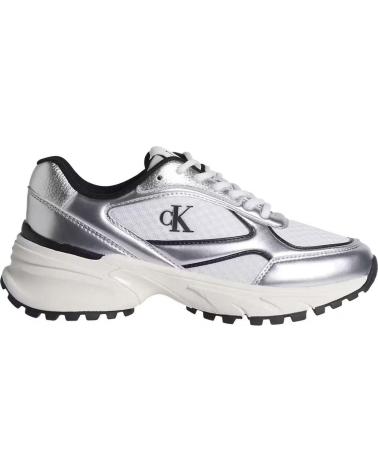 CALVIN KLEIN HIKE RUNNER LACE UP MESH PLATA