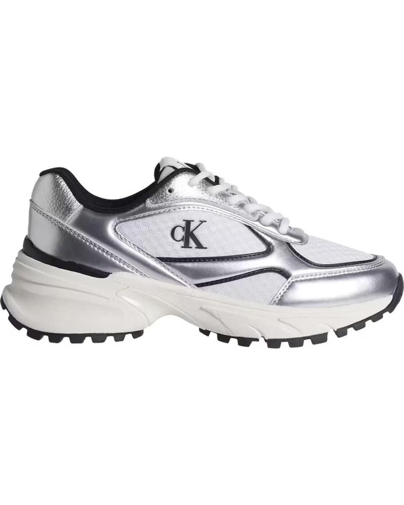 CALVIN KLEIN HIKE RUNNER LACE UP MESH PLATA