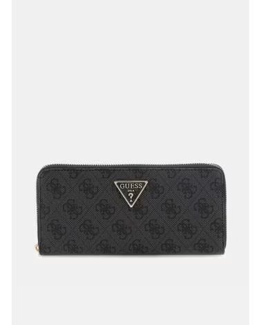 PORTEFEUILLE GRAND FERMETURE ÉCLAIR GUESS LAUREL II NOIR NEGRO