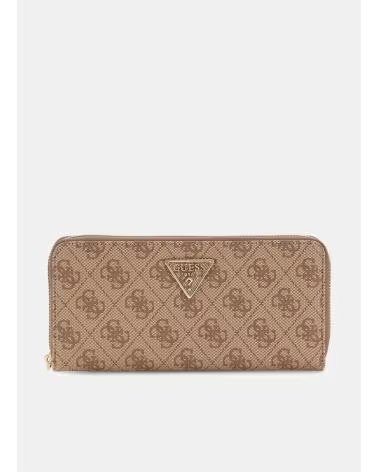 PORTEFEUILLE GRAND FERMETURE ÉCLAIR GUESS LAUREL II TAUPE TAUPE
