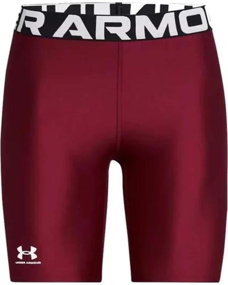 LEGGINGS CORTOS UNDER ARMOUR HEATGEAR MUJER ROJO