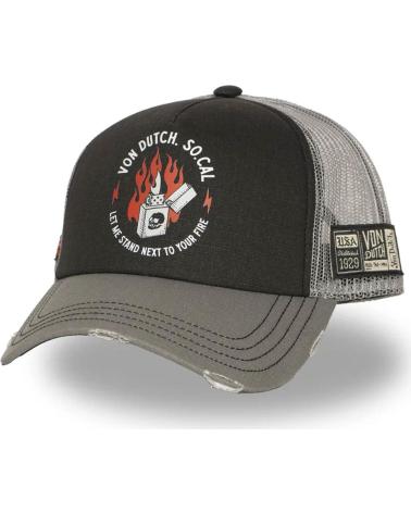 GORRA VON DUTCH TRUCKER CREW27 GRIS NEGRO NAN