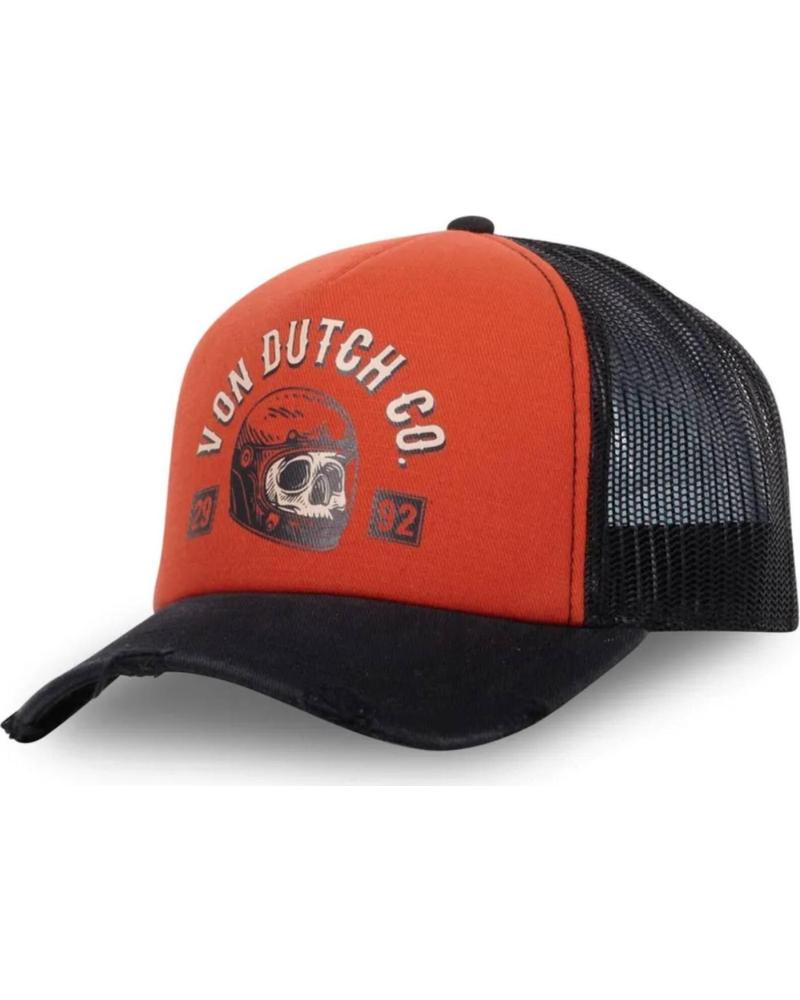 GORRA TRUCKER VON DUTCH CREW17 NARANJA NEGRO NAN