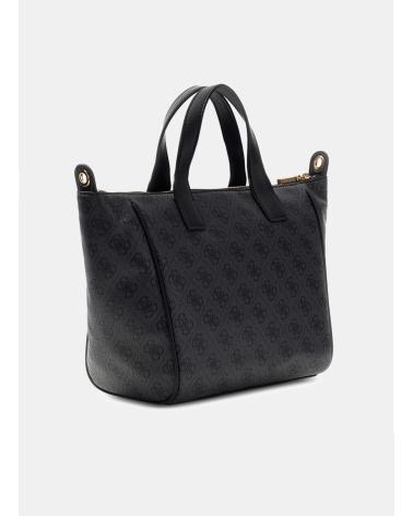 BOLSO TOTE PEQUEÑO GUESS FOLLIE NEGRO LOGO REPETIDO NEGRO