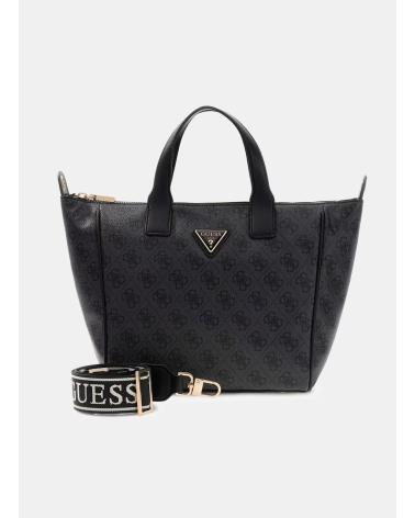 BOLSO TOTE PEQUEÑO GUESS FOLLIE NEGRO LOGO REPETIDO NEGRO