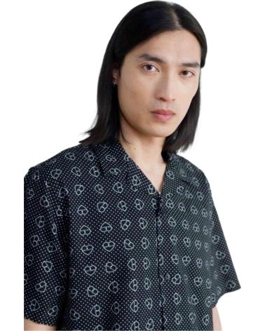 CARHARTT CAMISA A CUADROS DE MANGA CORTA PARA HOMBRE NEGRO
