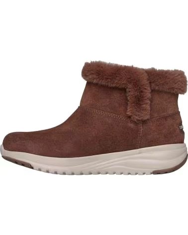 STIVALETTI SKECHERS 144775-CHOC IN CAMOSCIO CON FODERA IN PELLICCIA CHOCOLATE SUEDE