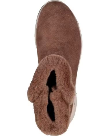 STIVALETTI SKECHERS 144775-CHOC IN CAMOSCIO CON FODERA IN PELLICCIA CHOCOLATE SUEDE