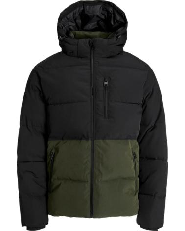 JACK AND JONES CHAQUETA JJEOWEN PUFFER ROSIN BLACK MULTICOLOR