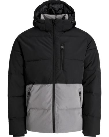 JACK AND JONES CHAQUETA JJEOWEN PUFFER CASTLEROCK BLACK MULTICOLOR