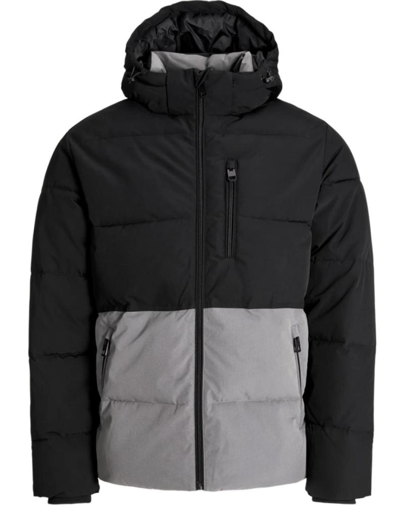JACK AND JONES CHAQUETA JJEOWEN PUFFER CASTLEROCK BLACK MULTICOLOR