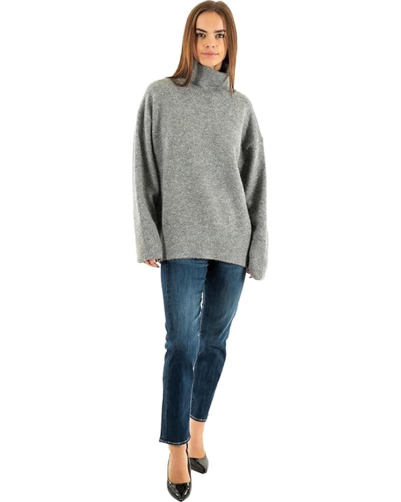 JERSEY DE PUNTO ONLY CON CUELLO ALTO PARA MUJER GRIS