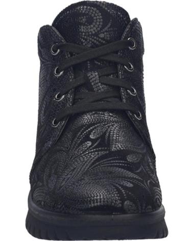 BOTAS JOSEP SEIBEL CALAIS-56 MUJER NEGRAS CON DISEÑO NEGRO