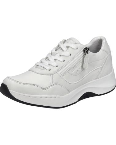 ZAPATILLAS CASUAL JOSEP SEIBEL ELLI-06 DE PIEL BLANCA PARA MUJER CON CREMALLERA BLANCO