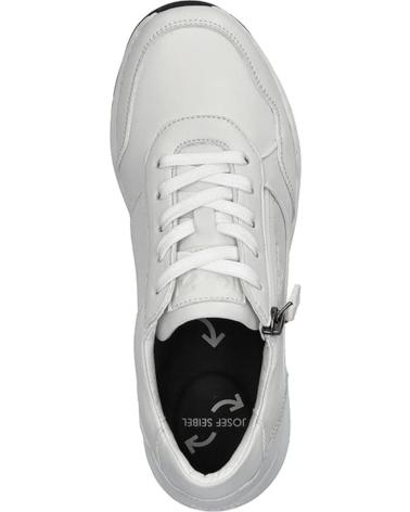 ZAPATILLAS CASUAL JOSEP SEIBEL ELLI-06 DE PIEL BLANCA PARA MUJER CON CREMALLERA BLANCO