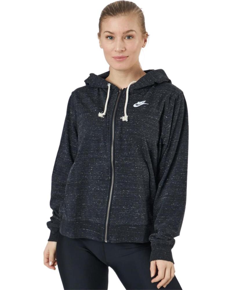 NIKE SUDADERA CON CREMALLERA WOMEN’S GYM VINTAGE FULL NEGRO
