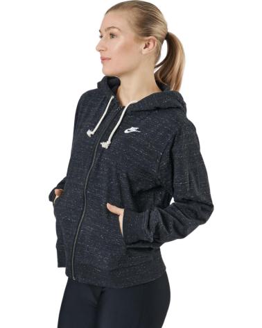 NIKE SUDADERA CON CREMALLERA WOMEN’S GYM VINTAGE FULL NEGRO